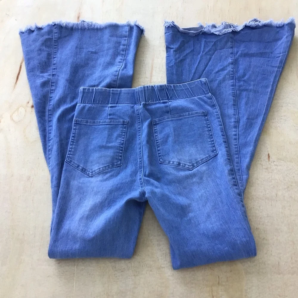 Newbury Kustom Pull-Up Denim Flare Jeans - Picture 5 of 16